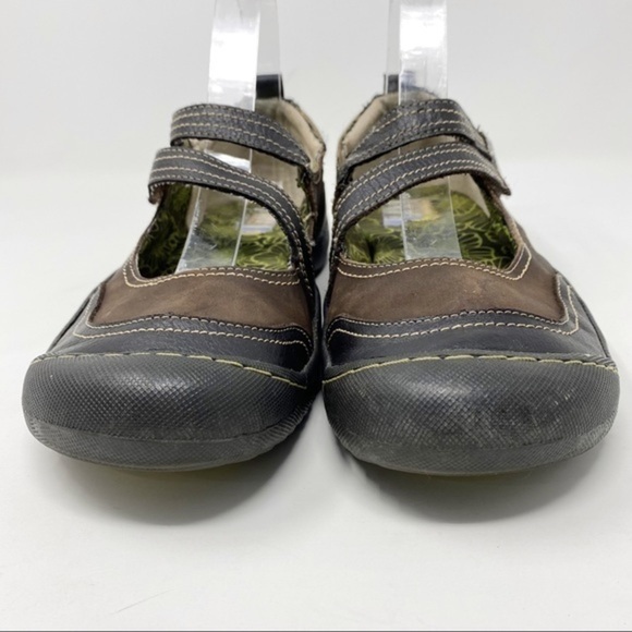 Jambu Prizm Leather Mary Jane Flats Brown 9 - Picture 2 of 9
